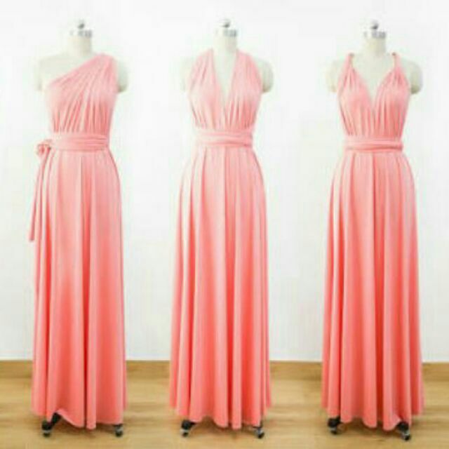 Coral peach infinity outlet dress