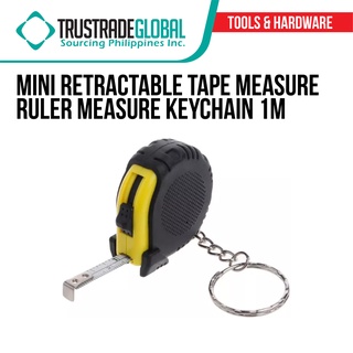 Mini Small Retractable Stainless Steel Ruler Tape Measure 1m