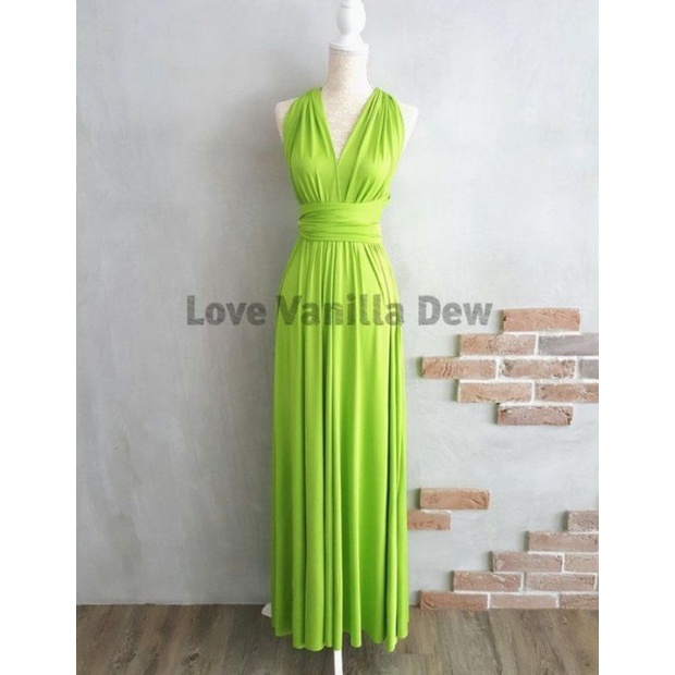 APPLE GREEN Infinity Dress with attached tube kids-Plus size