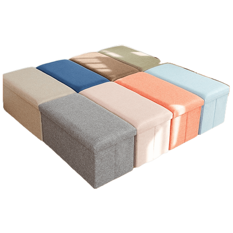 Omax Cotton and Linen Storage Stool Can Sit on Adult Sofa Stool