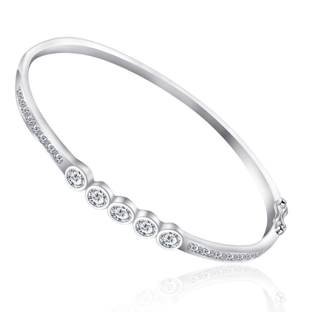 Morning Star Top Silver Originals Italy Silver Ladies Bangles BMS231 ...