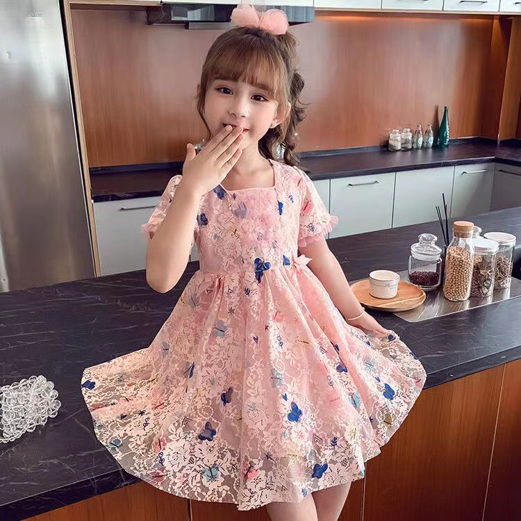 LILY Baby Girl Dress Girl Kids Dress Short Sleeve Lace Dress for 1 7 Years Old Baby Girl Party Dress Shopee Philippines