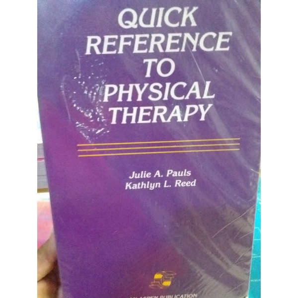 QUICK REFERENCE TO PHYSICAL THERAPY | Shopee Philippines