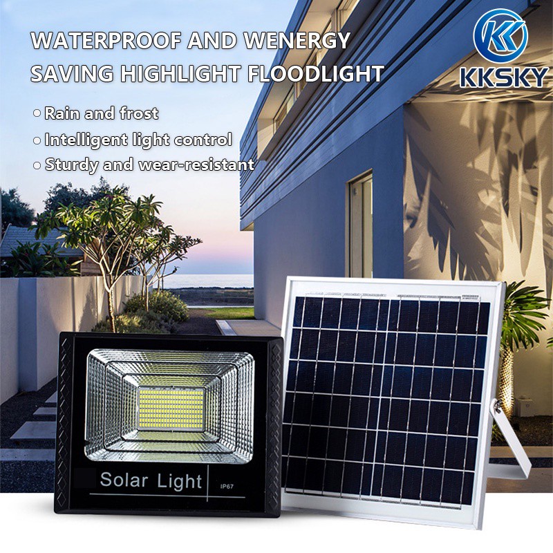 mainit na pagbebenta KKSKY Solar Lights Led Outdoor Flood Light Street ...