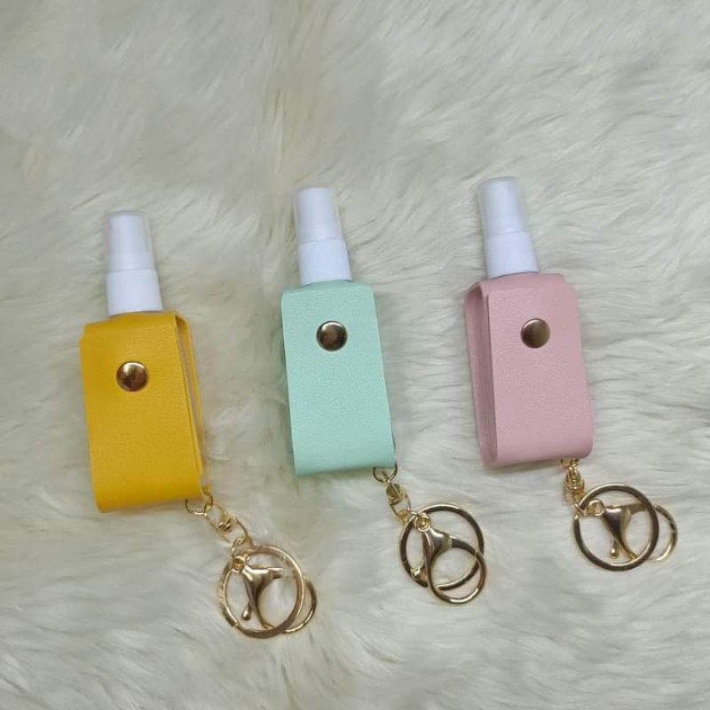 Portable hand sanitizer (spray with leather case) Shopee Philippines