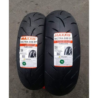 Maxxis Victra S98 ST Tubeless Tires For NMAX AEROX ADV PCX 110/70 130/ ...