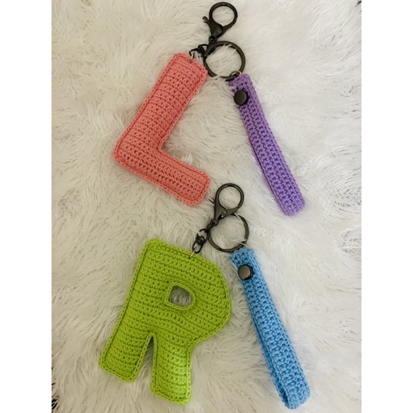 Initial Knitted Keychain | Shopee Philippines