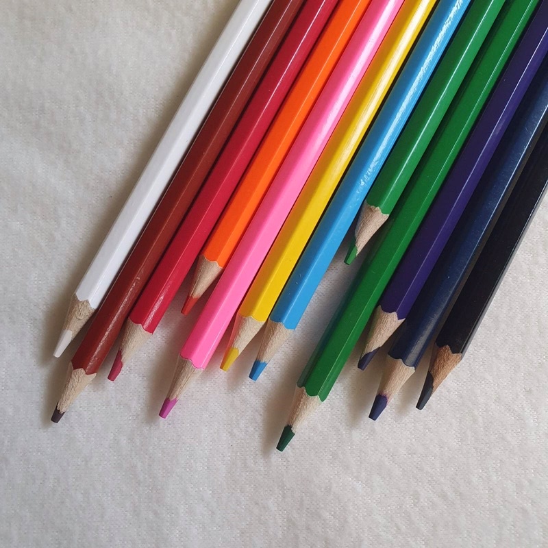 Colored Pencils 12 Colors - Montessori Art Activity 