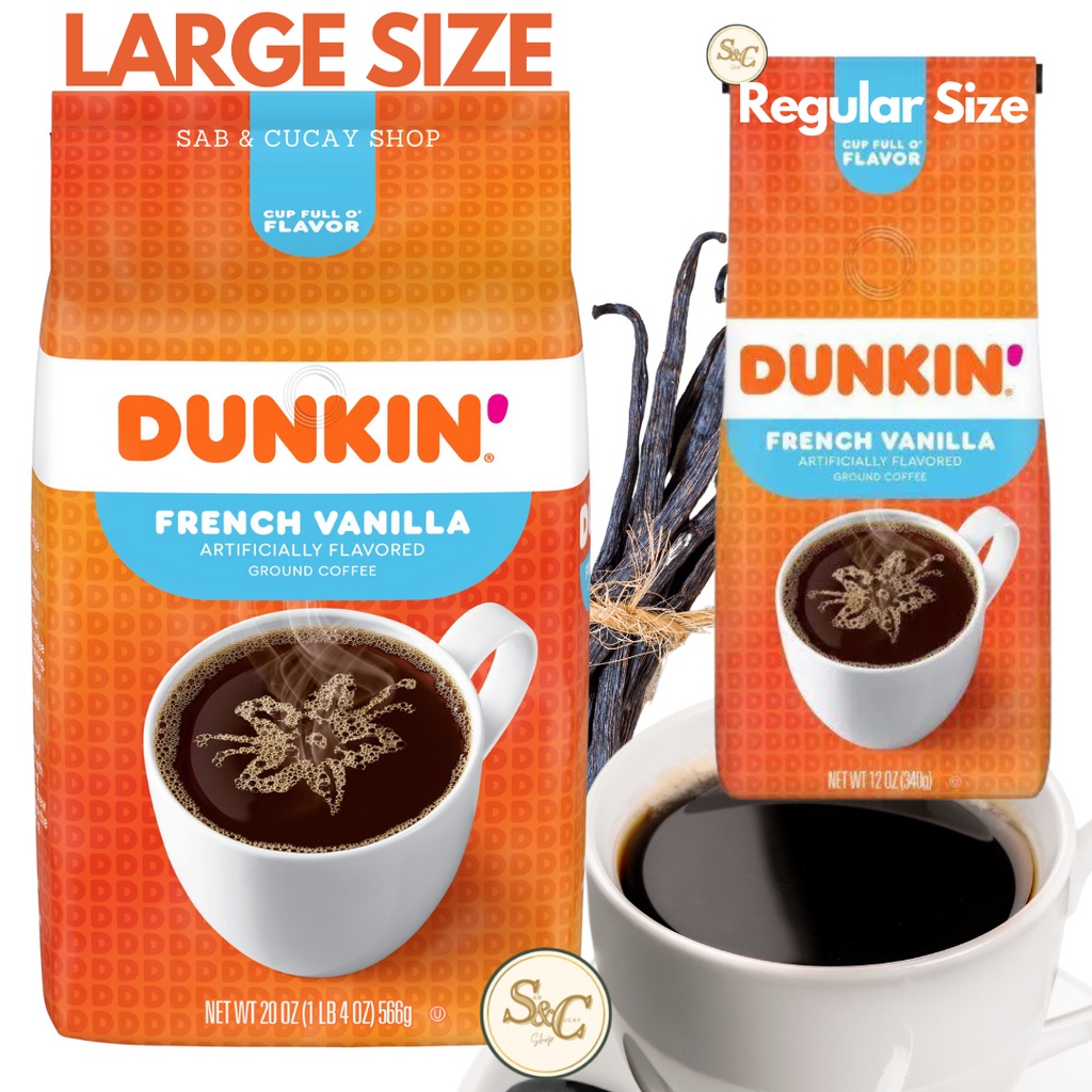Dunkin Donuts French Vanilla Ground Coffee e_) Shopee Philippines