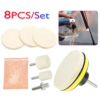 Glass Polishing Kit Windshield Scratch Remover Tool 70g Cerium Oxide + 2  Pad 