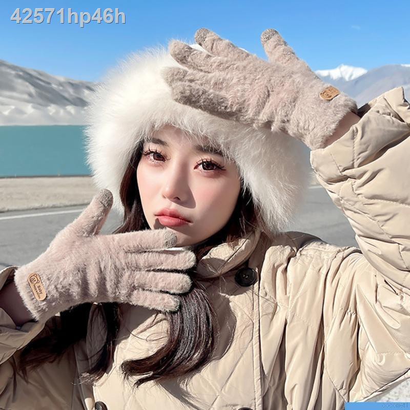 Women's winter gloves outdoor windproof touch screen gloves girls