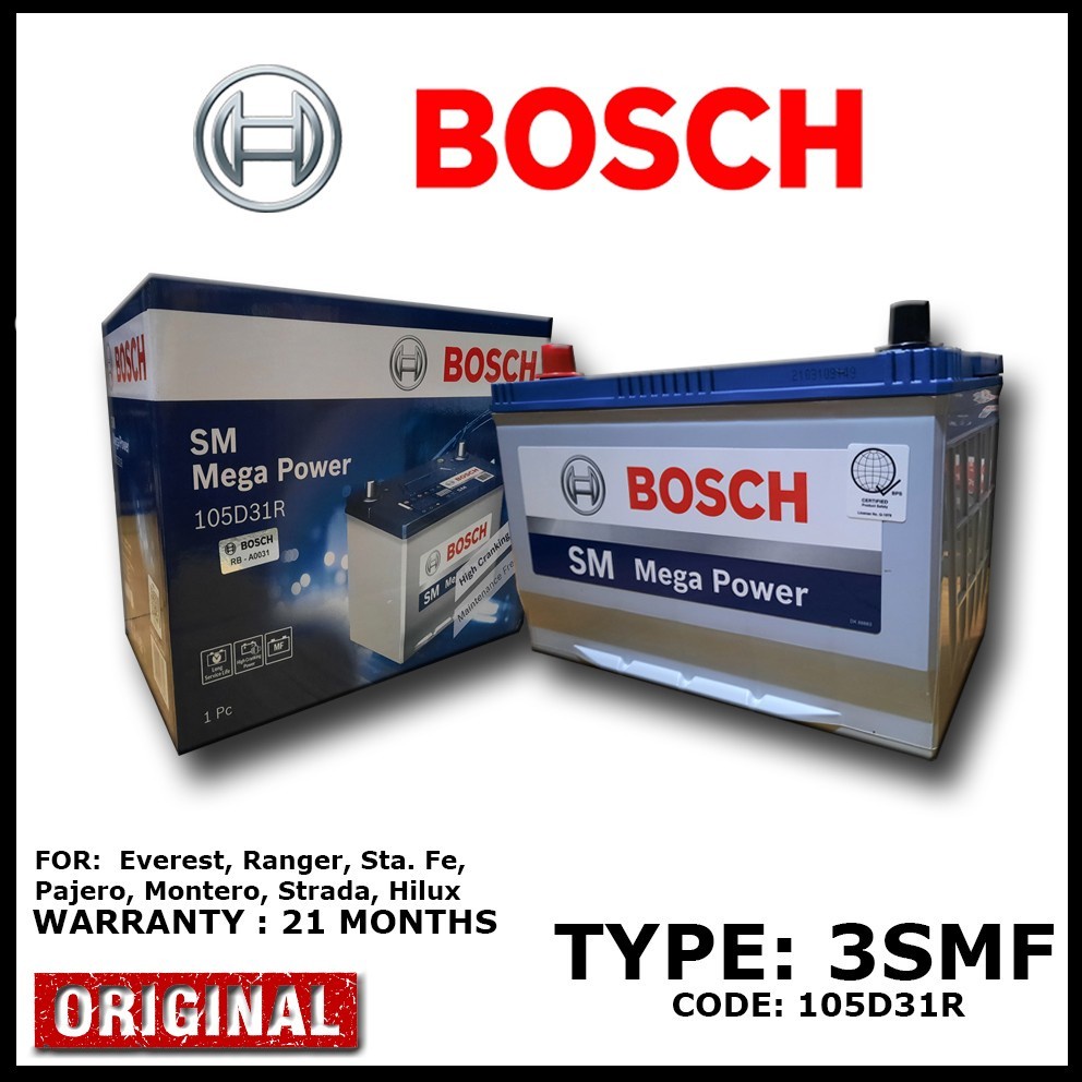 Genuine Bosch Car Batteries for Hilux Ranger Navara Triton