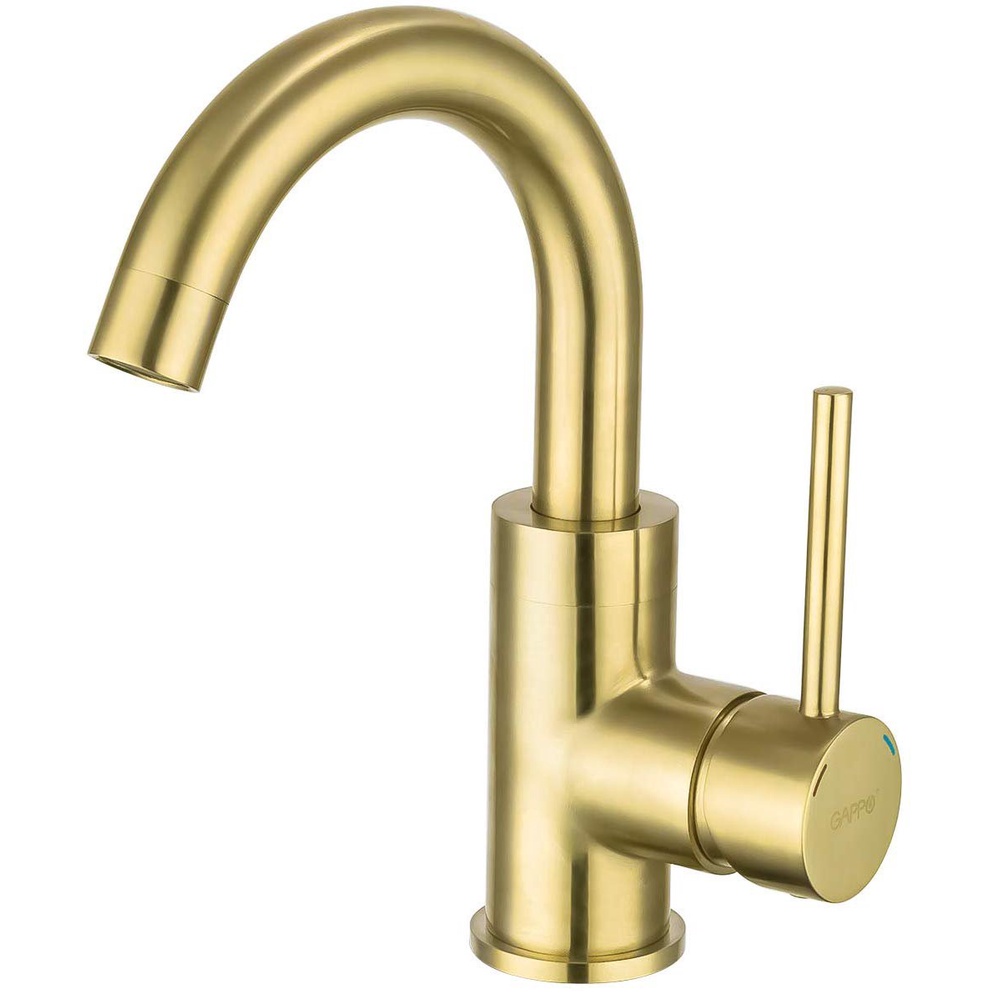 （COD）ABrushed Gold Sink Mixer Taps Stainless Steel Single Holder ...