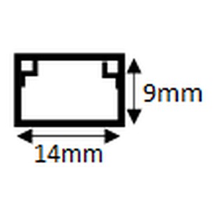 uPVC Electric Wire Moulding & Cable Trunking (Cut 2x 1.22m)