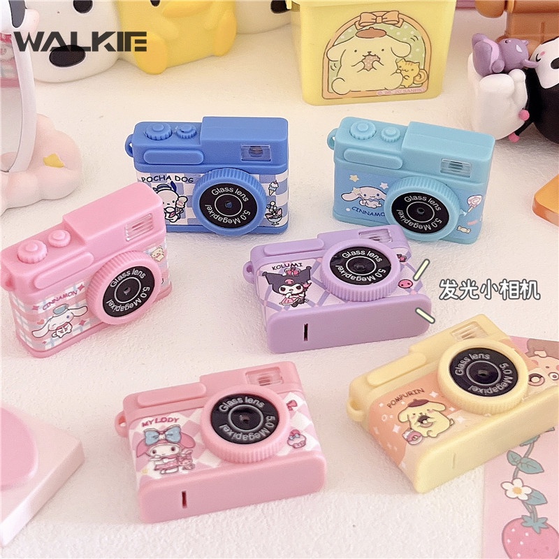 WALKIE Kawaii My Melody Kuromi Cinnamoroll Cute Mini Simulation Light ...