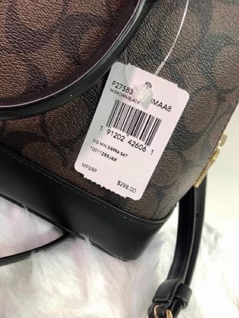 Original Coach F27583 Mini Sierra Satchel Dome Bag in Khaki