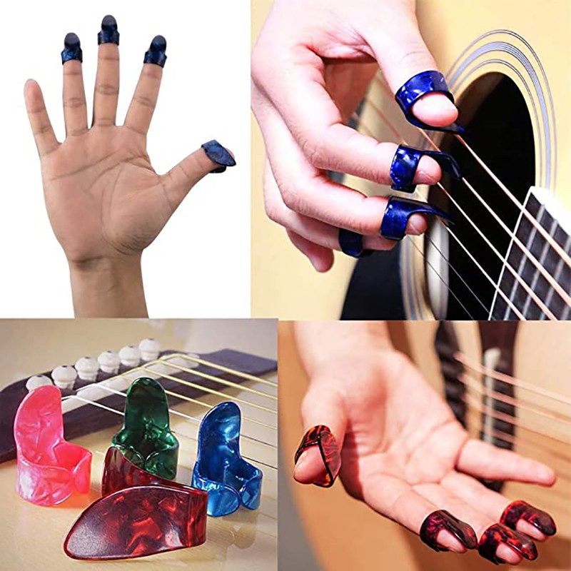 Acouway Thumb Finger Guitar Pick Acoustic Electric Celluloid Mediator Thumbpicks 15mm Thick