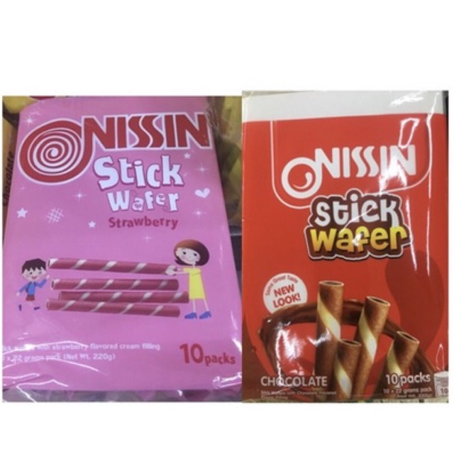 Nissin Stick Wafer With Flavored Cream Filling 10s Shopee Philippines