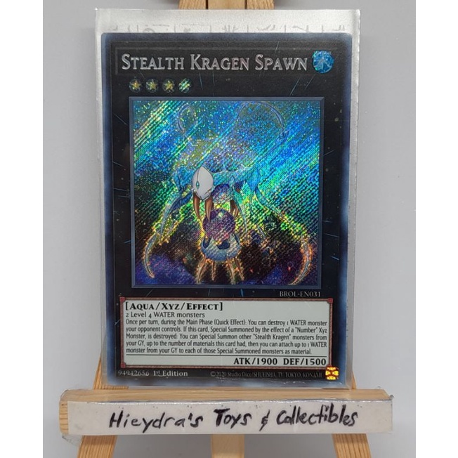 yugioh stealth kragen deck YU-GI-OH! Number 4: Stealth Kragen - BROL-EN030 - Secret Rare - 1st Edition  - Trading Card Game Single - Collectible Card main image 0
