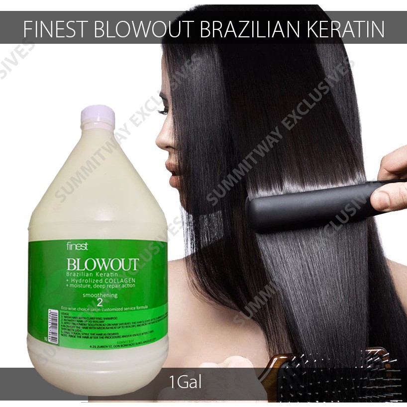 Finest Brazilian Keratin Blowout with Hydrolyzed Collagen Gallon Shopee Philippines