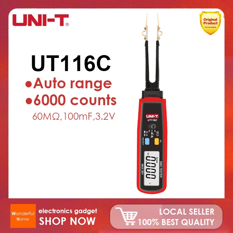 Philippines Spot】UNI-T UT116C SMD Tester Digital Multimeter with ...