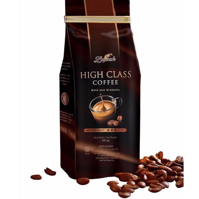 High CLASS MEDIUM POWDER LUWAK COFFEE / BEAN 200 GR | Shopee Philippines