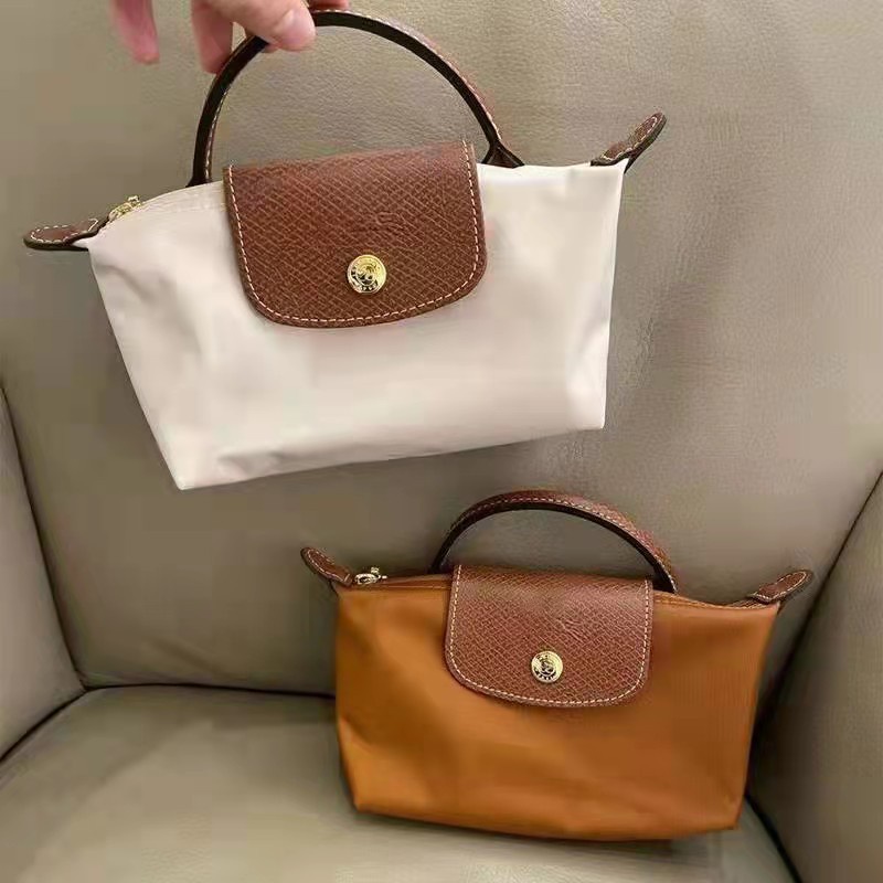 Longchamp dumpling bag mini2023 new handbag trendy female printed messenger  bag Oxford cloth small mini female bag