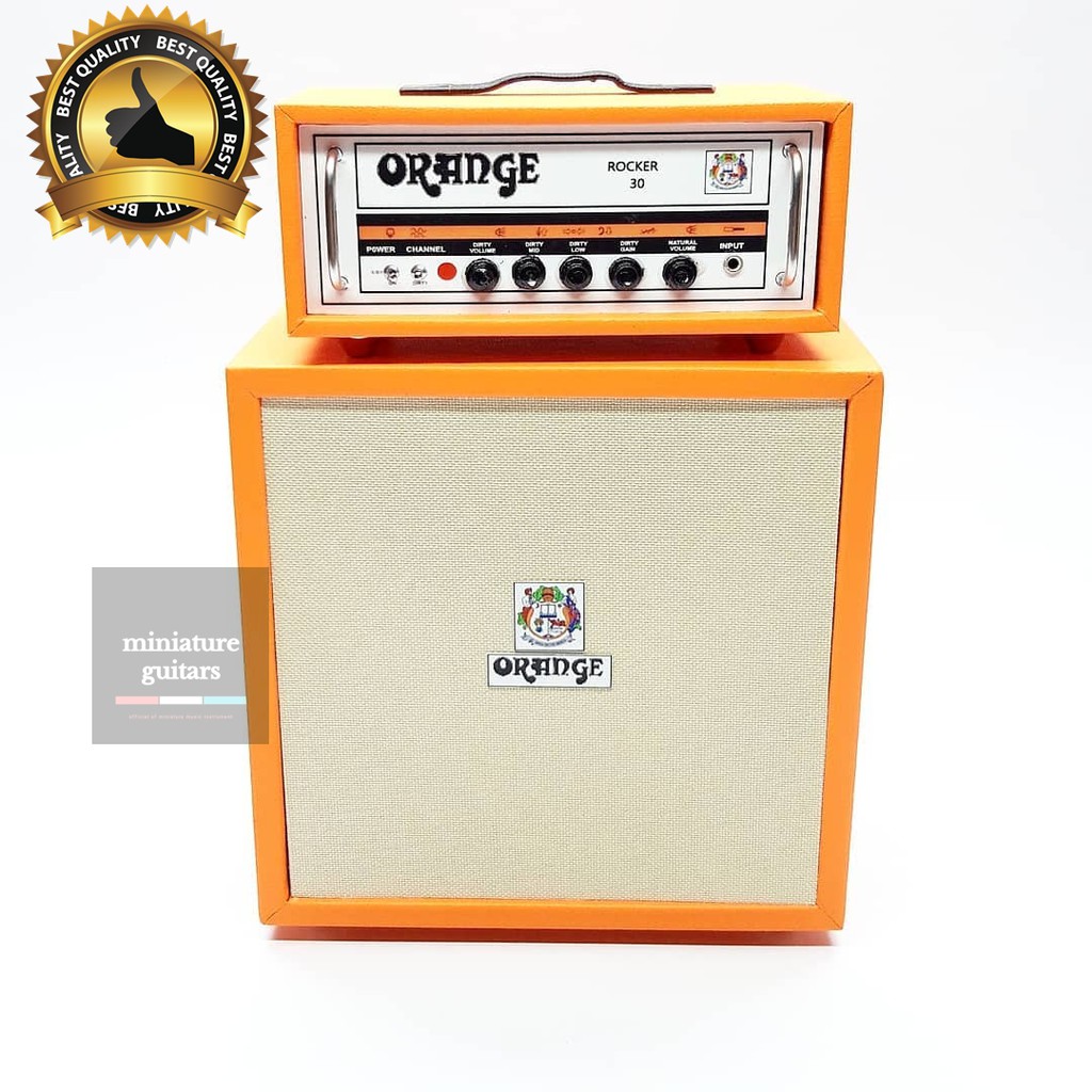 Miniature Sound Amplifier Orange 2level 1/12 And 1/6 Scale Photography