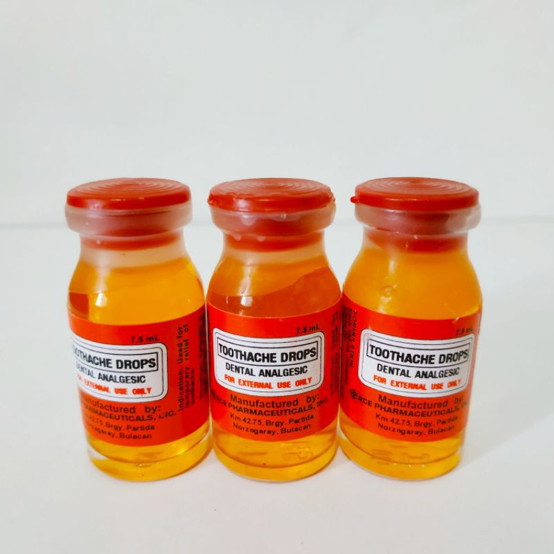 ACE Toothache drops Clove oil + Eugenol 7.5mL Shopee Philippines