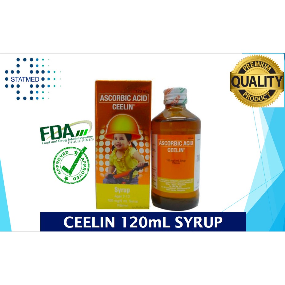 Ceelin Ascorbic Acid Syrup 60mL, 250mL (1 bottle) Expiration Date