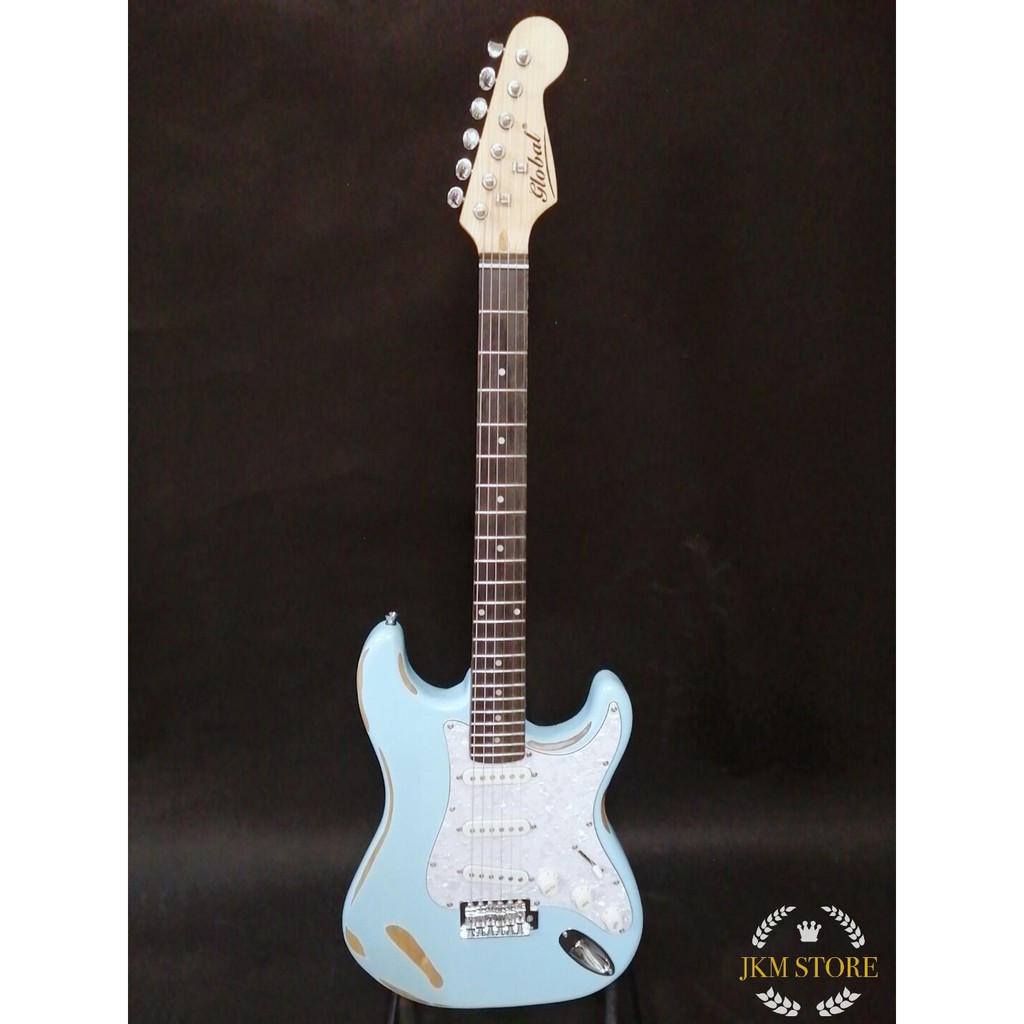 Global Electric Guitar (AT-blue) | Shopee Philippines