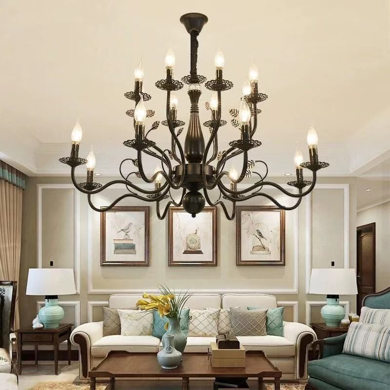 Classic American Style Chandelier Pendant Light Living Room Light ...