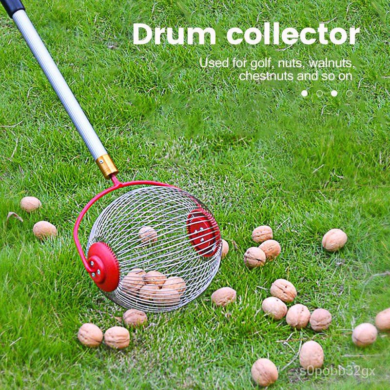 Nut Gatherer Fruit Collector Home Garden Rolling Nut Harvester Fruit