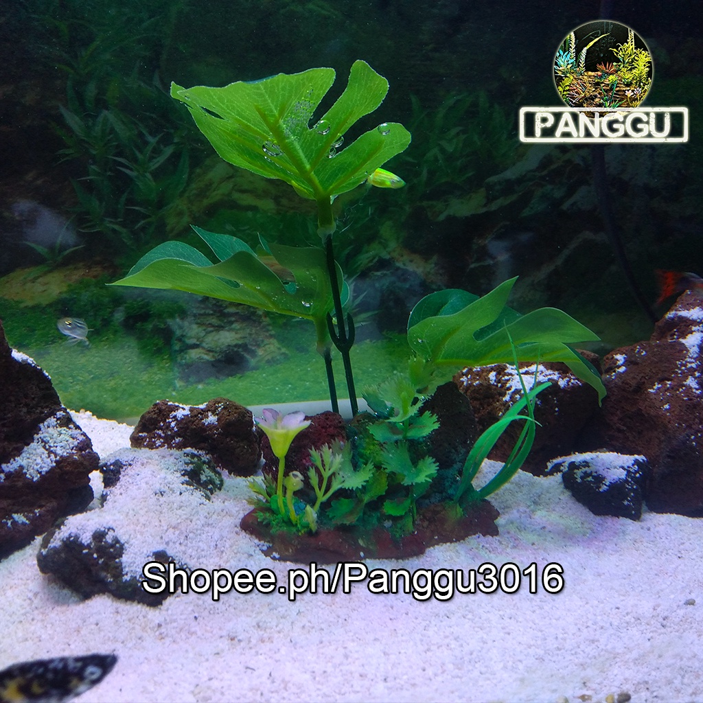 [NP]Aquarium Decoration Artificial Plant Ngaspy Plant Add To Kwe Kwe ...