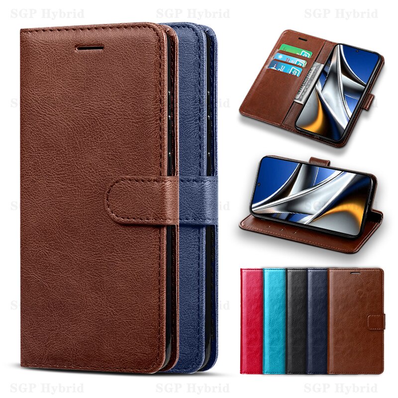 NEINEI Cover Portafoglio In Pelle Per Xiaomi Poco X3 NFC - Custodia A Libro Con Slot Per Carte, Supporto E Chiusura Magnetica (Blu)