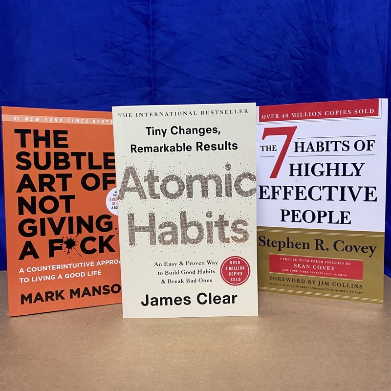 Bundle! Atomic Habits, The Subtle Art, -nd 7 habits | Shopee Philippines