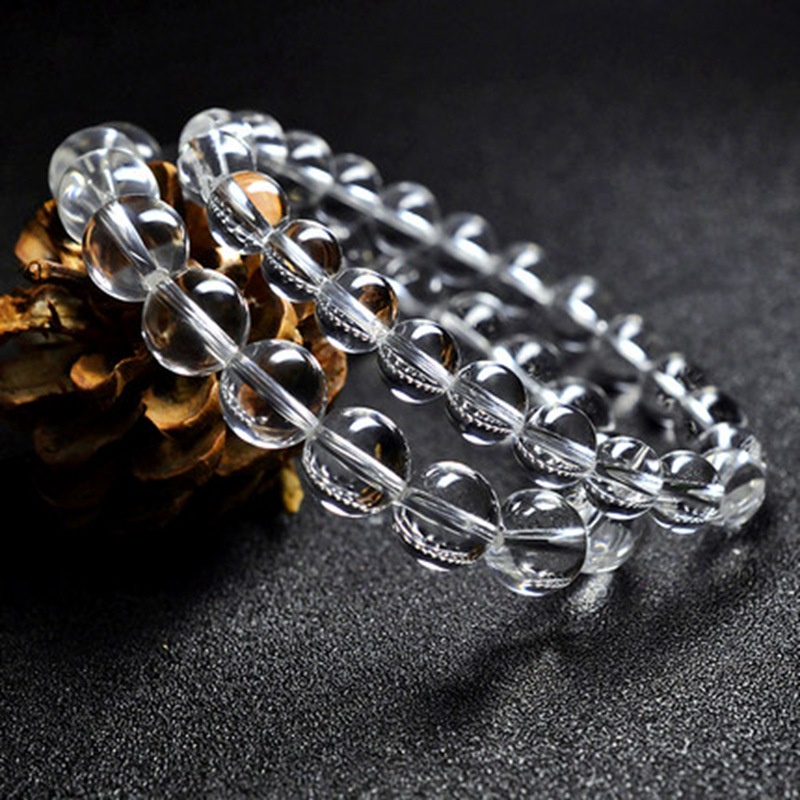 With Certificate Lucky Charm Bracelet 2024 Clear Quartz Bead Bracelet