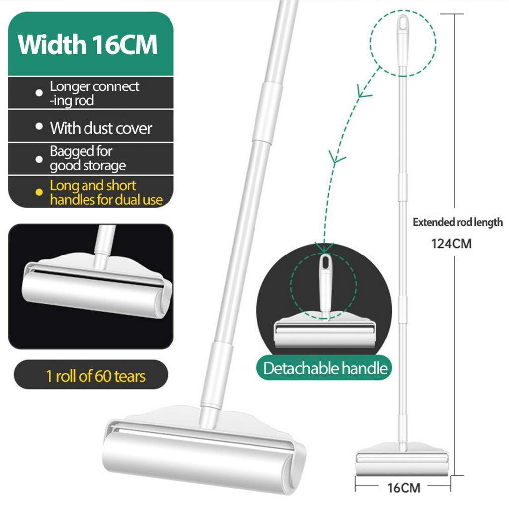 HomeCare Adjustable Sticky Lint Roller 16cm. Hair Dust Remover Set ...