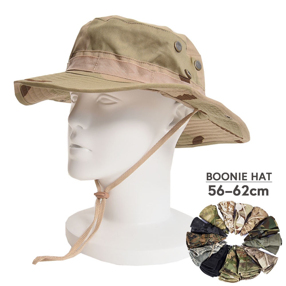 2022 US Army Tactical Boonie Hat Military Men Cotton Camo Cap Paintball