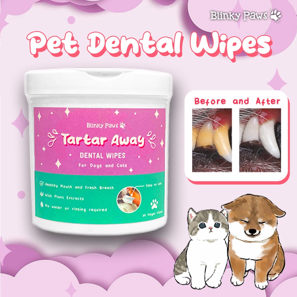 Pet shop dental wipes