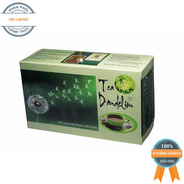 Dandelion Tea P&K Cool Liver, Detoxify, Prevent Cancer Large Box 50