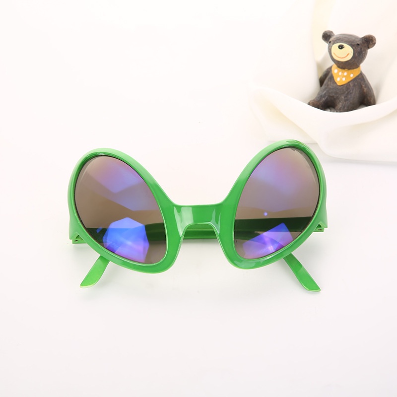 Kids and Adults Green Alien Glasses Halloween Fancy Dress Costume ...