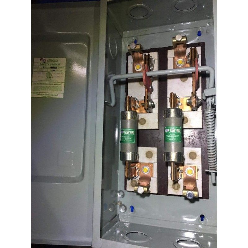alliedcor fuse box/safety switch 200amps, 2 pole & 3pole,single throw
