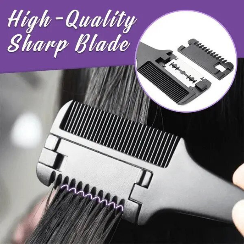 Double Sides Hair Cutter Comb Trimmer with Stainless Steel Blade Men ...