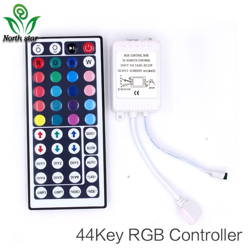 The Newest RGB IR Remote Wireless Controller Box 44key DC12V For SMD ...