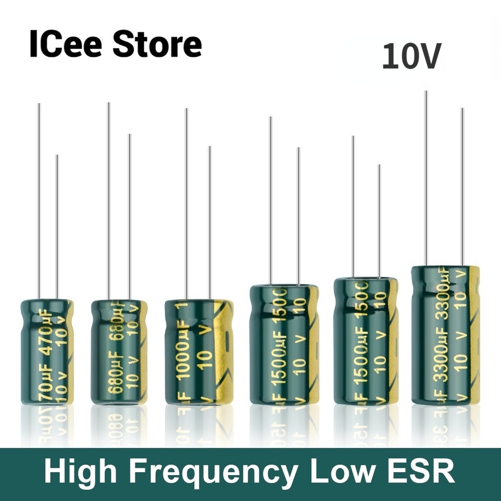 Aluminum Electrolytic Capacitor 10v 470uf 680uf 1000uf 1500uf 3300uf High Frequency Low Esr Low