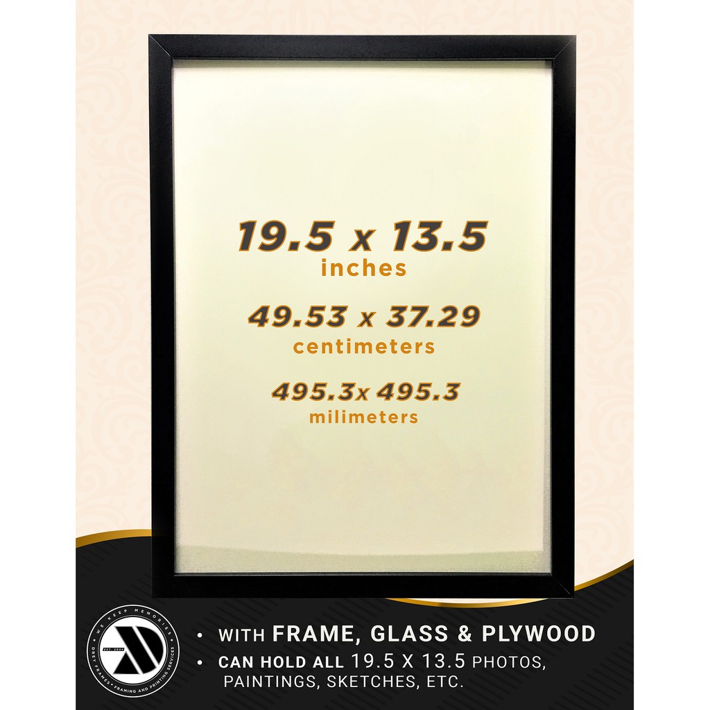 19.5x13.5 Inches Wall Hang Picture Frame Shopee Philippines