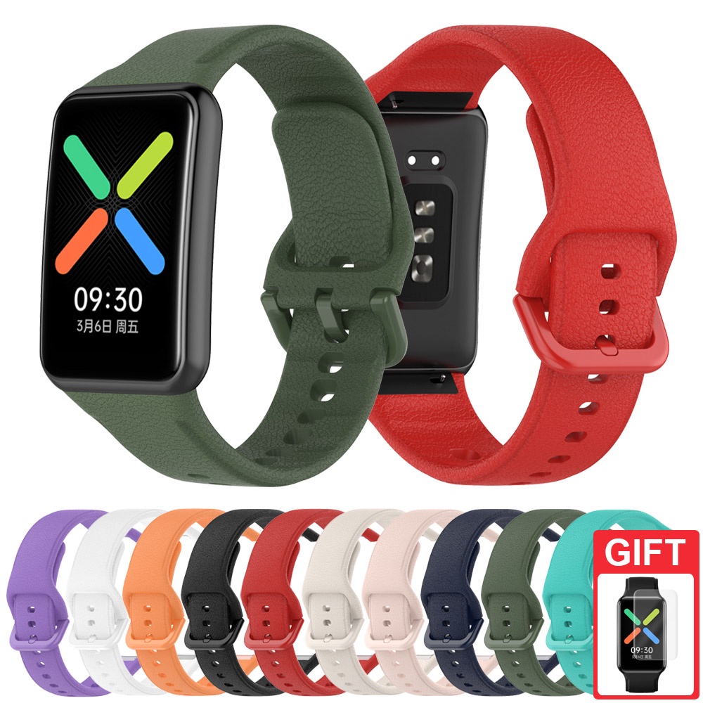 For OPPO Watch Free Smartwatch Strap Silicone Watch Band