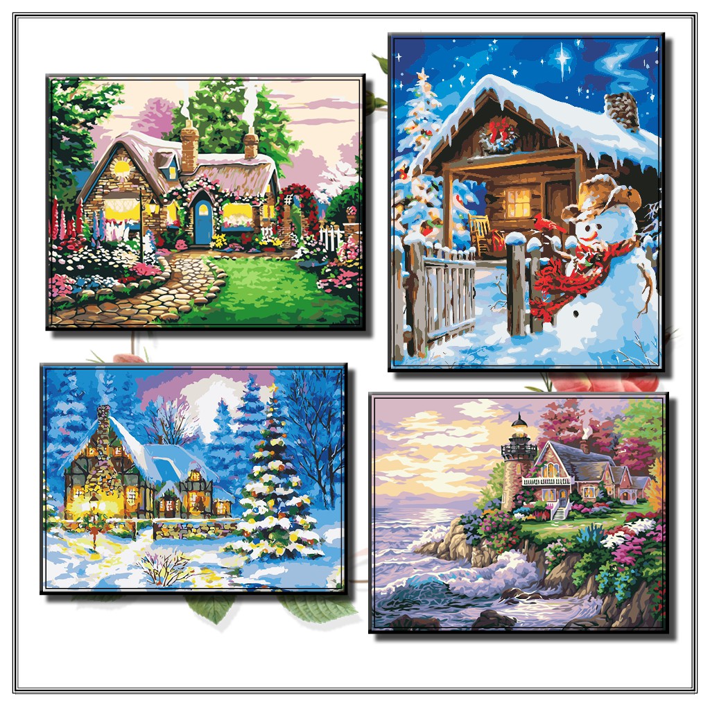 40*50 Cm Diy Digital Oil Painting Paint By Numbers On Canvas Fairy Tale ...