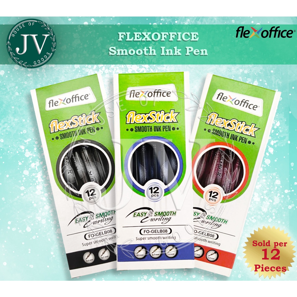 FlexStick 12pcs Smooth Ink Ballpen | Shopee Philippines